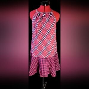 Kori American Red and Blue Checkered Apparel